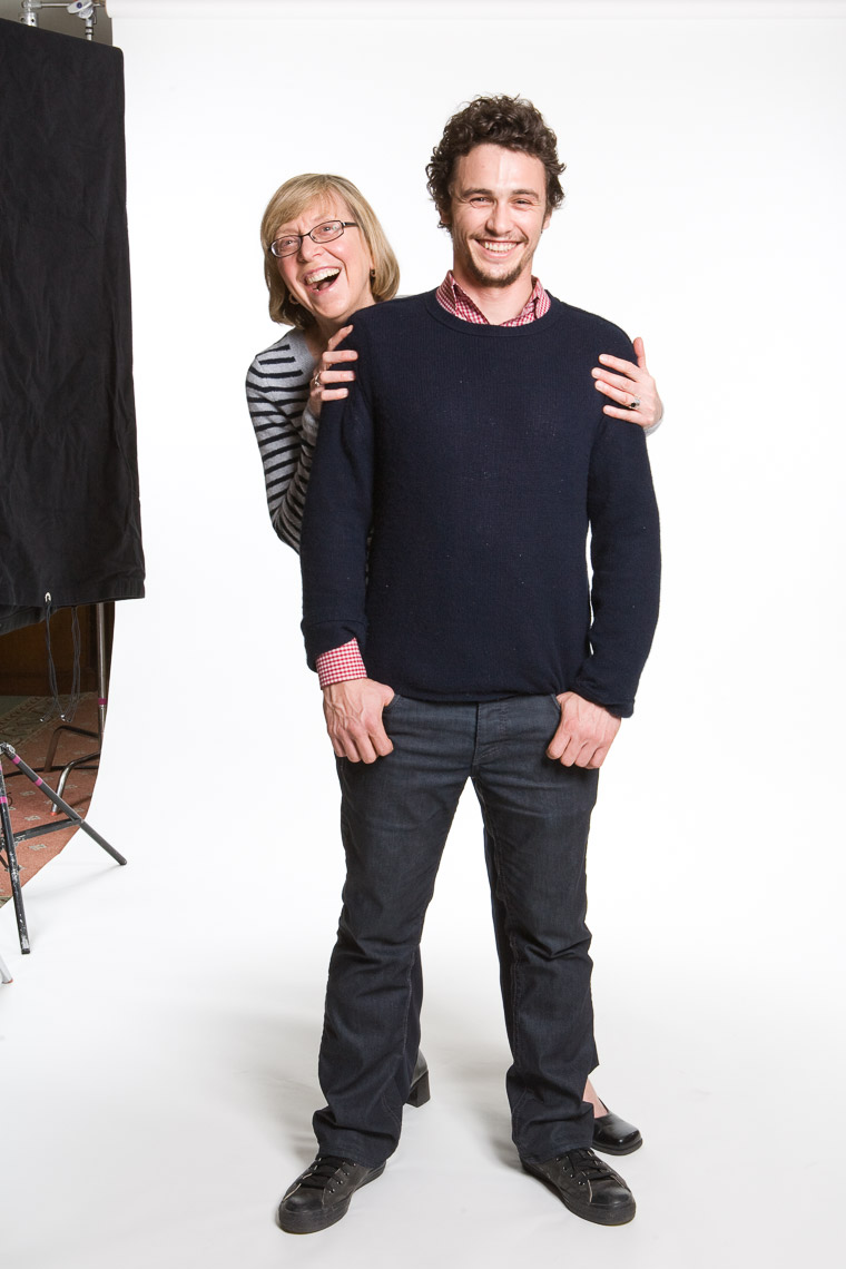 James Franco and Esther Wojcicki