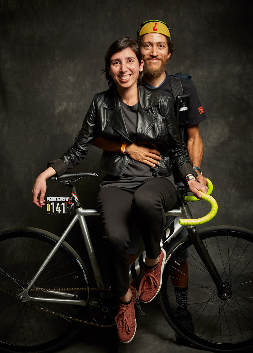 Portrait of Mehek Ahmed and Alex Maldonado at the Red Hook Crit by photographer Harry Zernike
