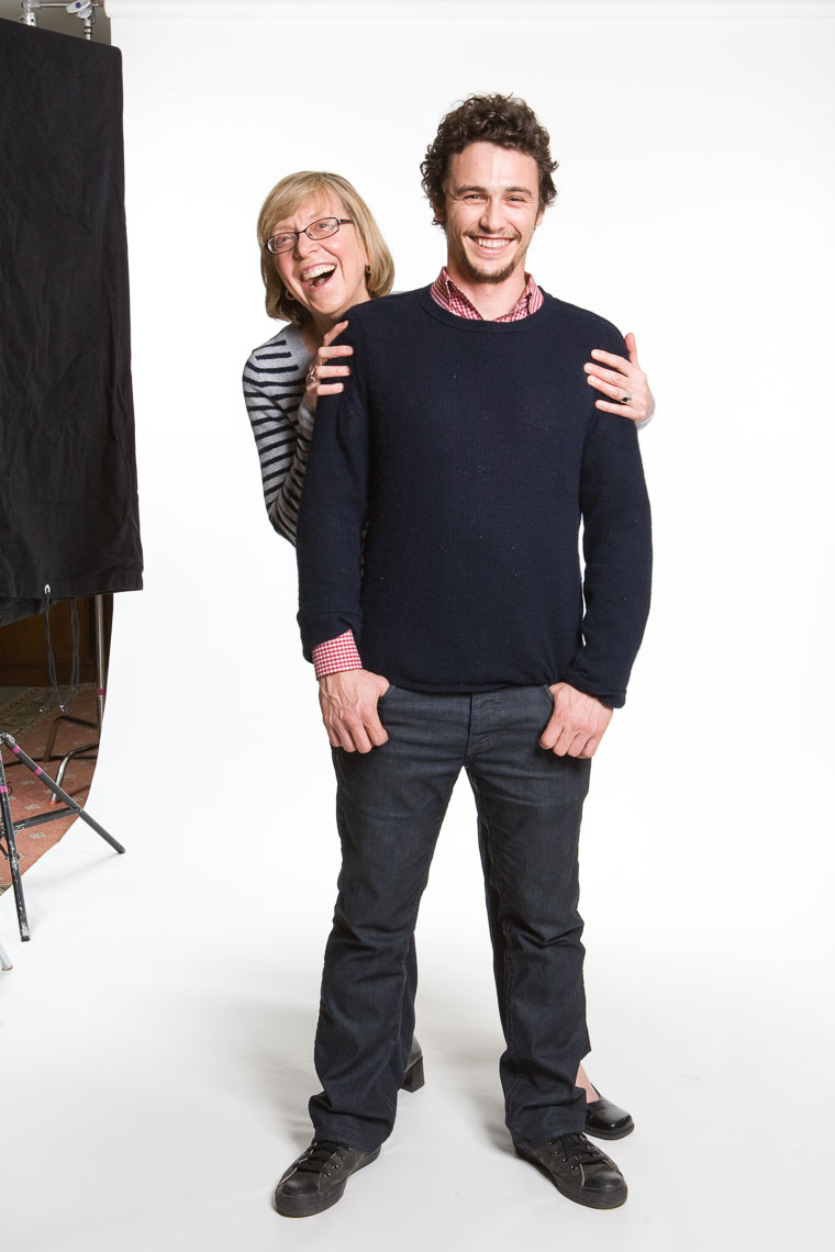 James Franco and Esther Wojcicki photographed by Harry Zernike